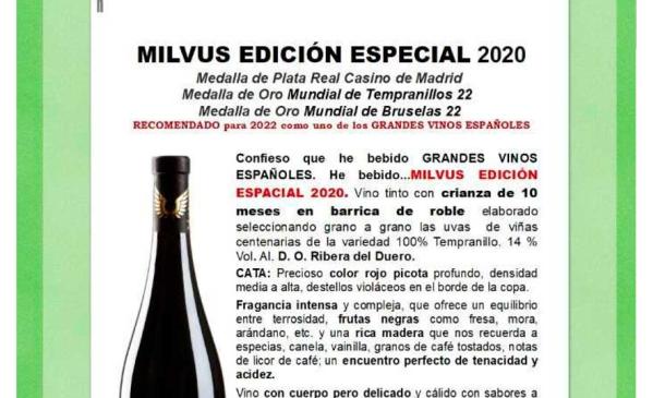 Milvus edición especial 2020